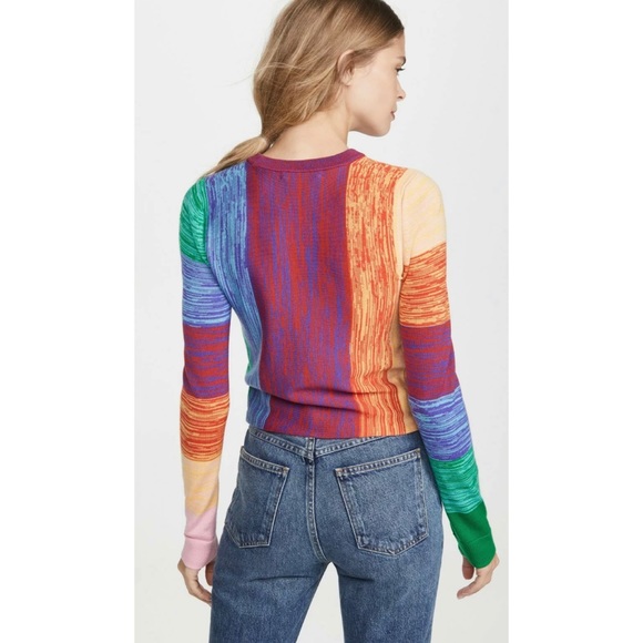 🎀SOLD🎀Alice + Olivia Connie Rainbow Knit Sweater - Picture 2 of 8